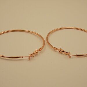 Rose Gold Color Hoop Earrings